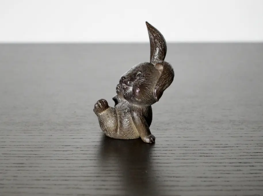 Чайная фигурка меняющая цвет «Заяц» № 2, исинская глина