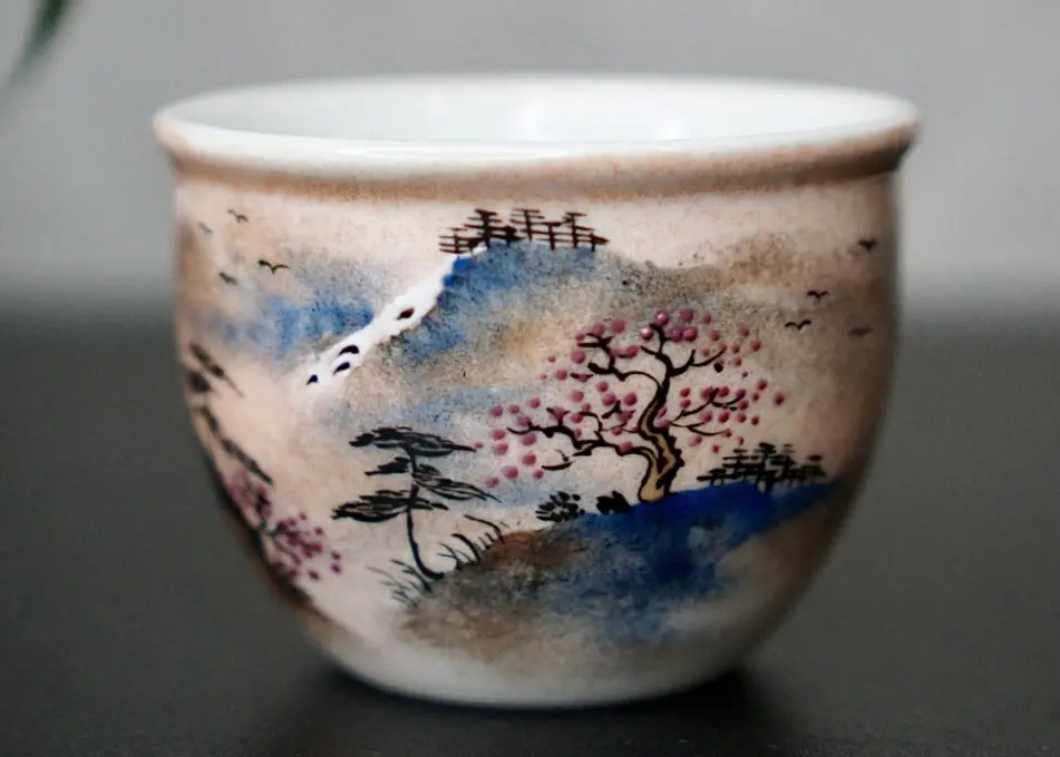 Пиала «Горный Пейзаж» № 59, керамика Цзиндэчжэнь, 125 мл