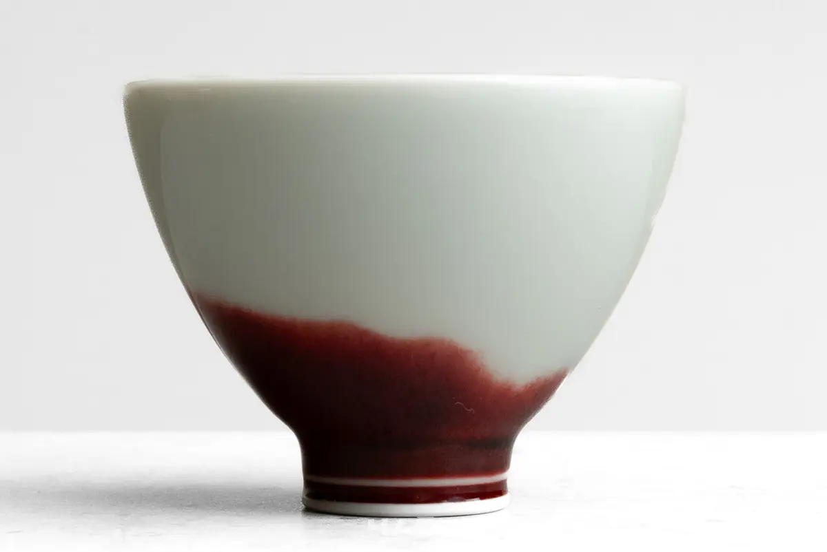 Пиала «Петух» № 64, керамика Цзиндэчжэнь, 86 мл