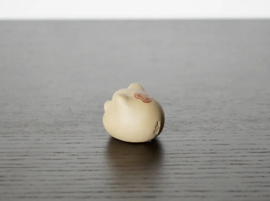 Чайная фигурка «Свинка» № 4, исинская глина