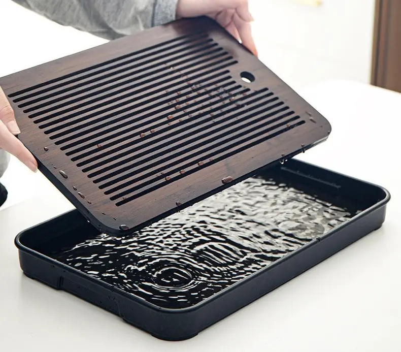 Бамбуковая чабань с подносом № 36