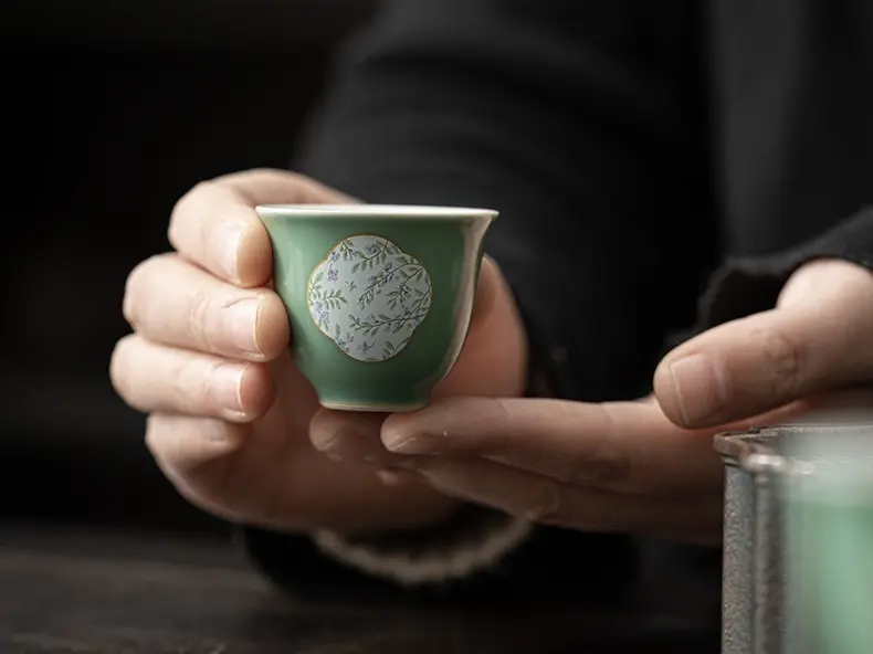 Походный чайный набор № 15 «Люкс», зелёный