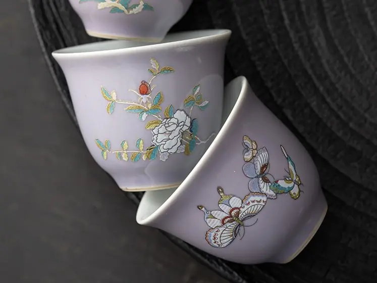 Походный чайный набор № 14 «Люкс», сиреневый