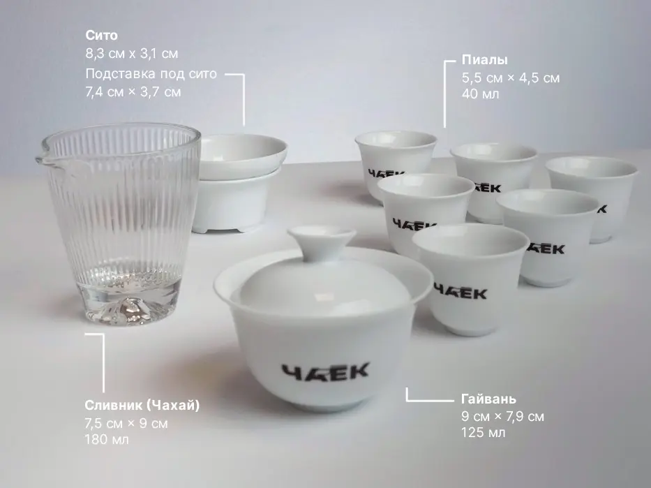 Чайный набор посуды «Спектр», ЧАЁК