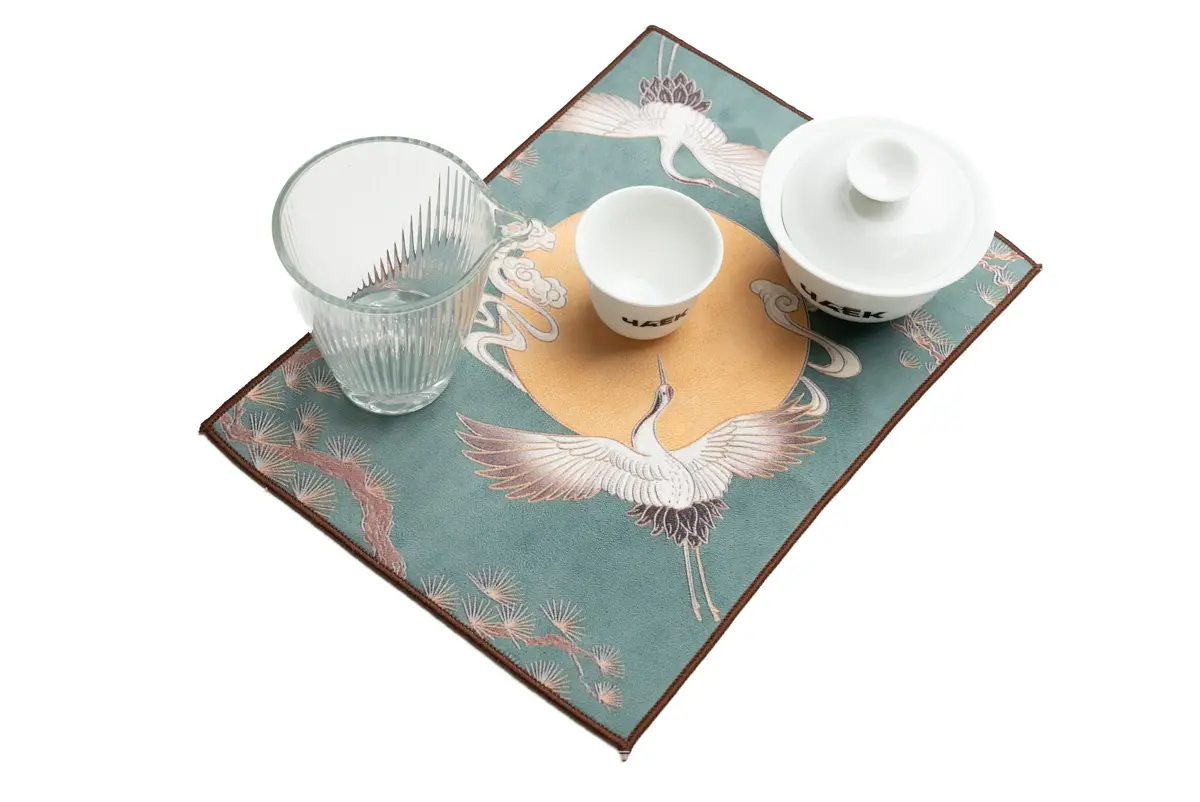 Чайное полотенце «Журавли на рассвете» № 8