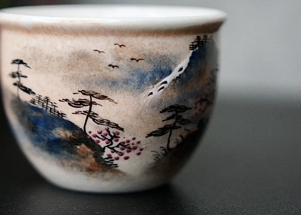 Пиала «Горный Пейзаж» № 59, керамика Цзиндэчжэнь, 125 мл