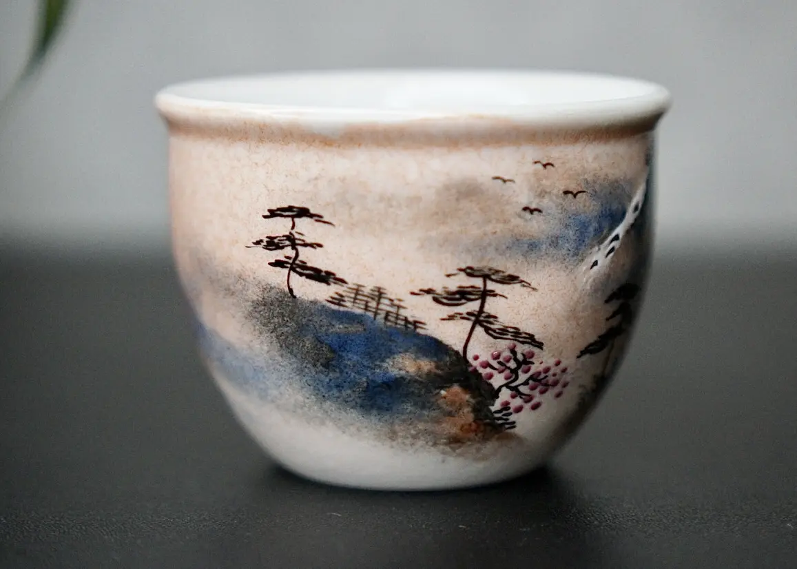 Пиала «Горный Пейзаж» № 59, керамика Цзиндэчжэнь, 125 мл