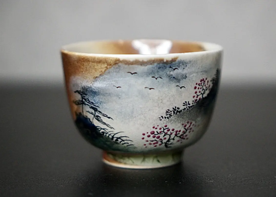 Пиала «Спокойствие» № 77, керамика Цзиндэчжэнь, 75 мл