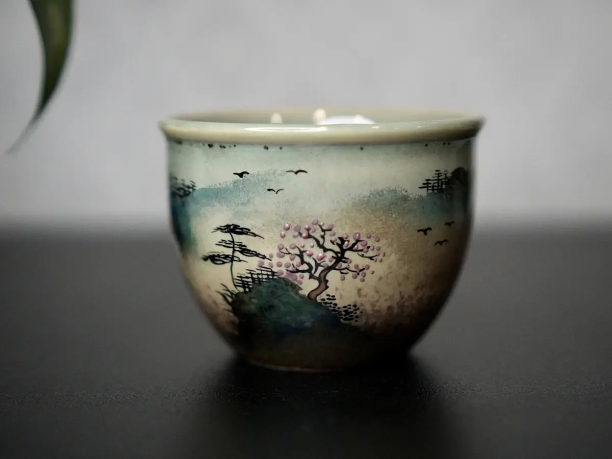 Пиала «Водопад» № 60, керамика Цзиндэчжэнь, 113 мл