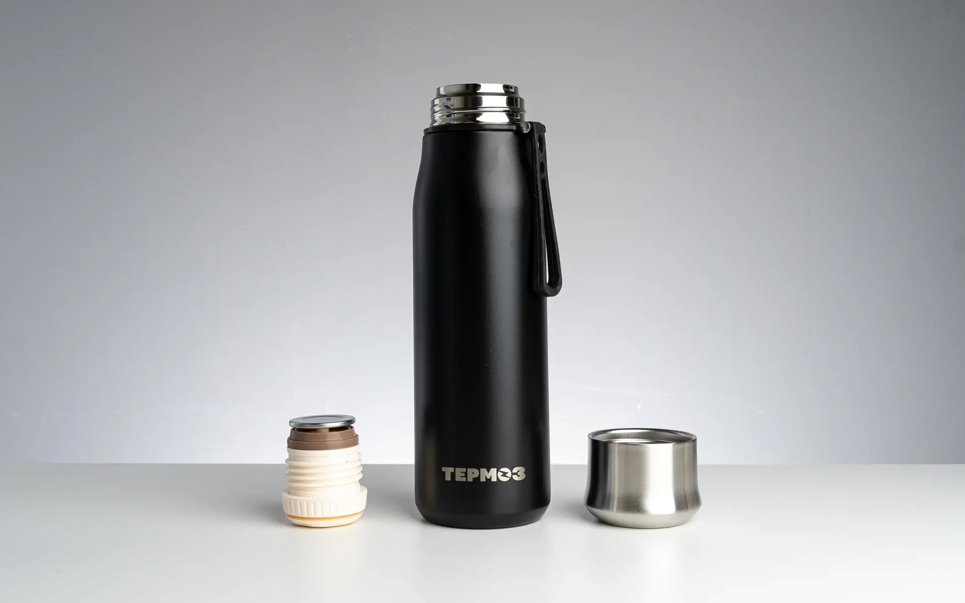 Термос для чая «ТЕРМÓЗ» с кнопкой, ЧАЁК, 800 мл