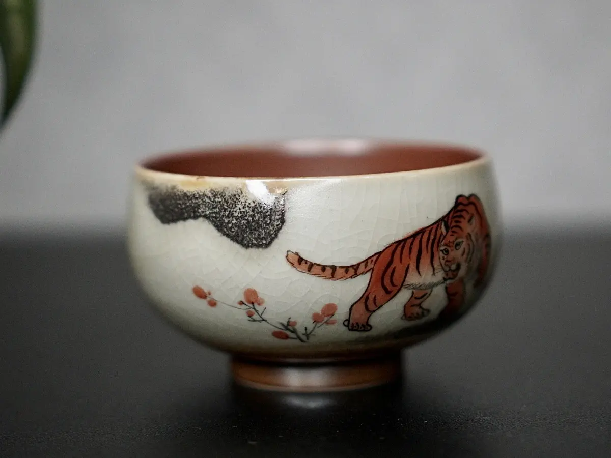 Пиала «Тигр» № 69, керамика Цзиндэчжэнь