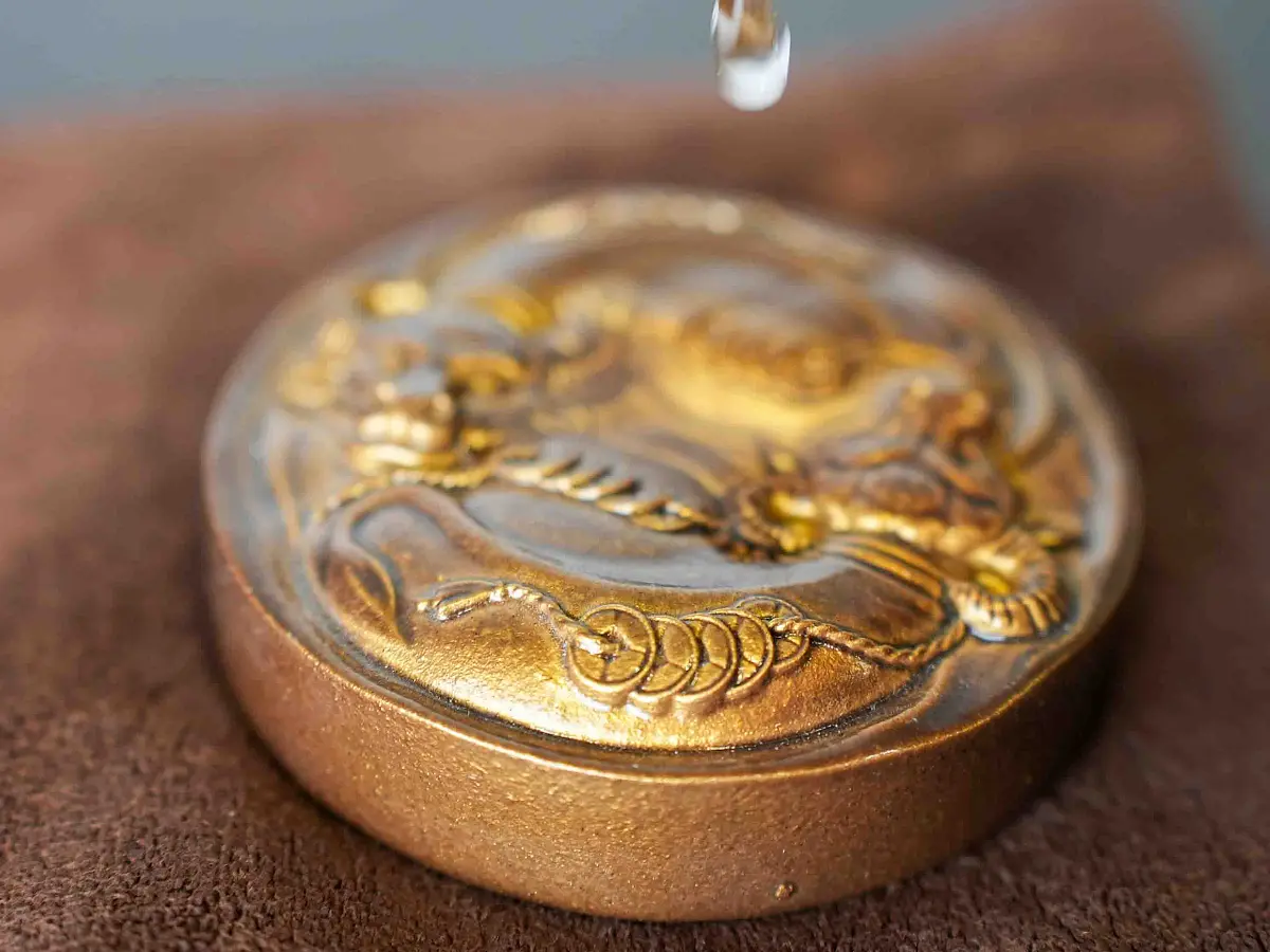 Чайная фигурка «Быки» № 41, меняющая цвет