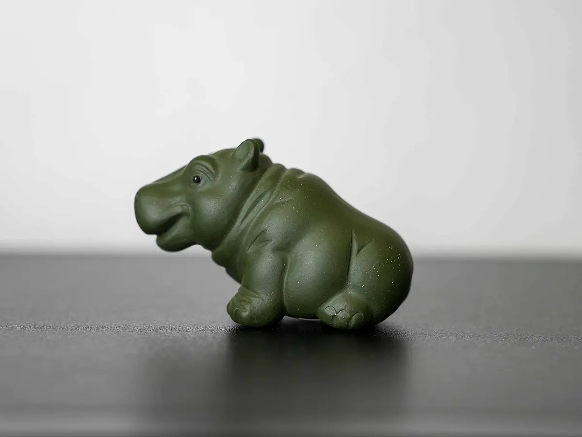 Чайная фигурка «Бегемот» № 96, исинская глина