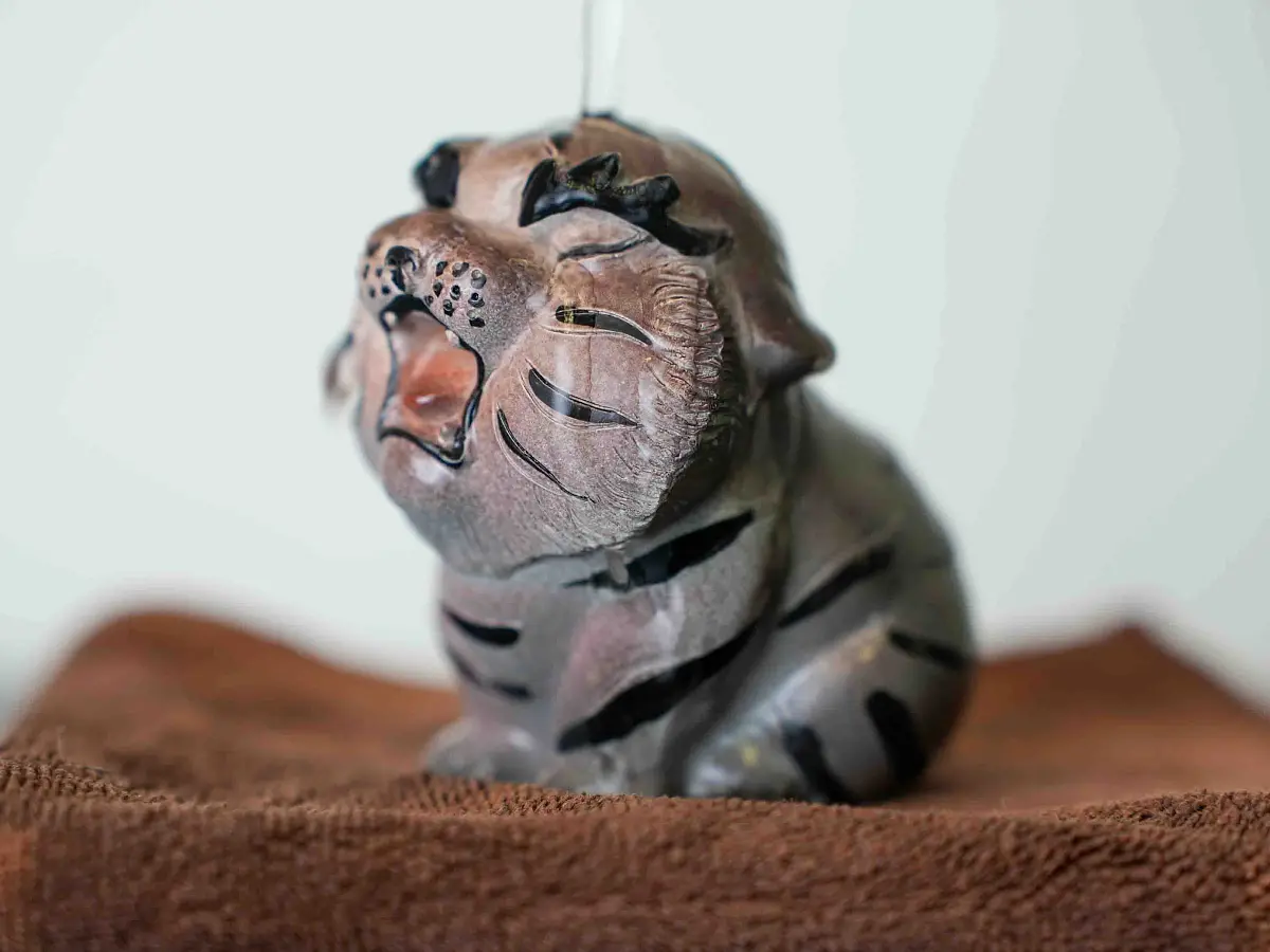 Чайная фигурка «Тигр» № 36, меняющая цвет