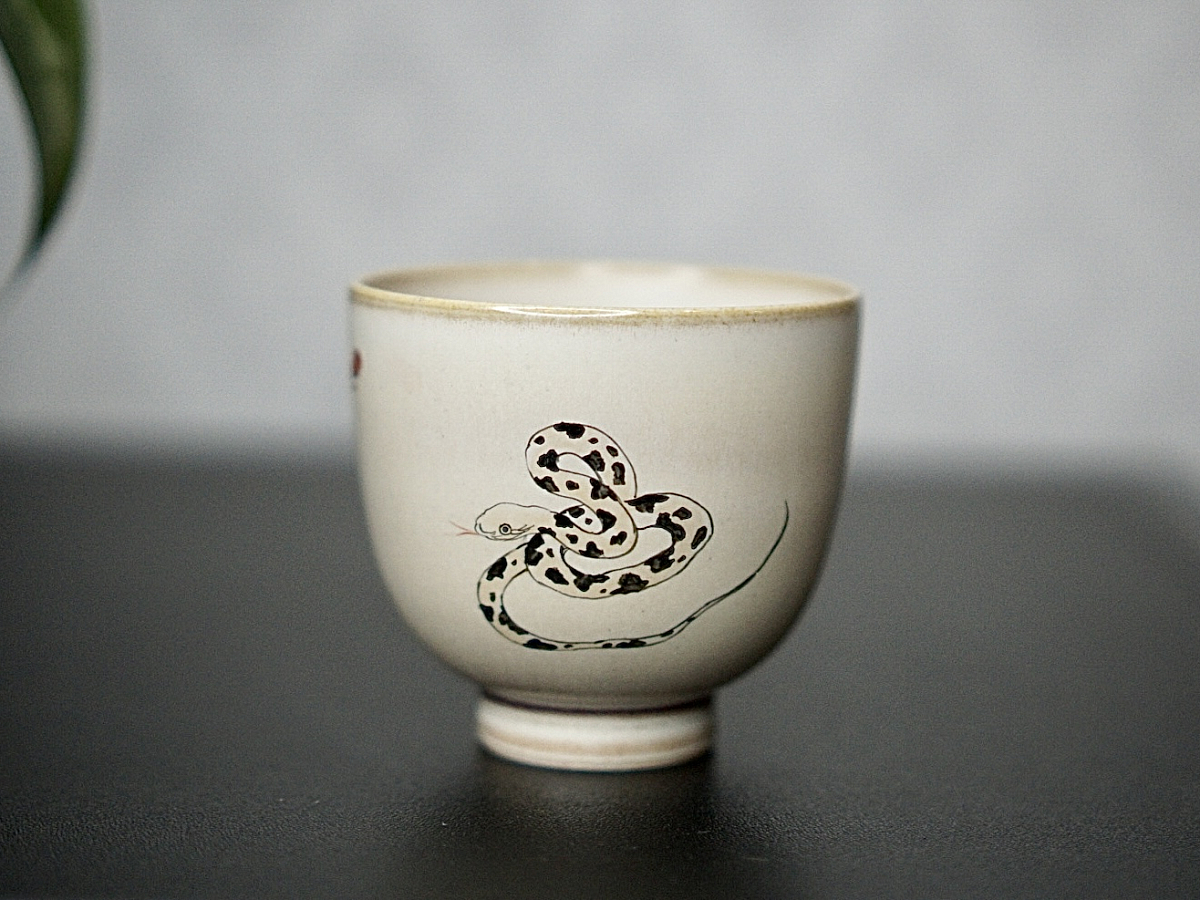 Пиала «Змея» №87, керамика Цзиндэчжэнь, 85 мл