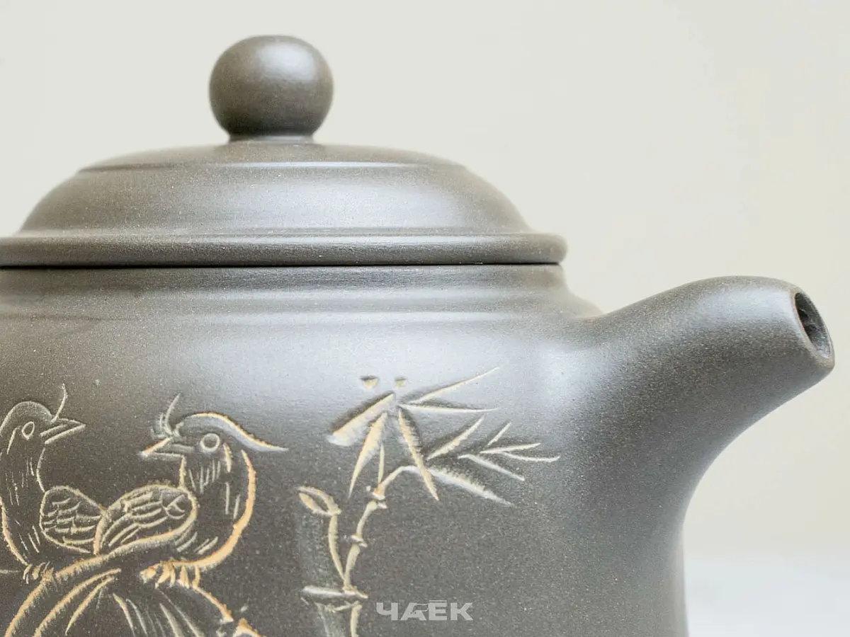 Чайник из Гуанси № 163, керамика Циньчжоу, 185 мл