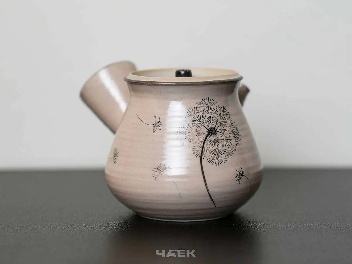 Чайник с боковой ручкой № 561, керамика Цзиндэчжэнь, 130 мл