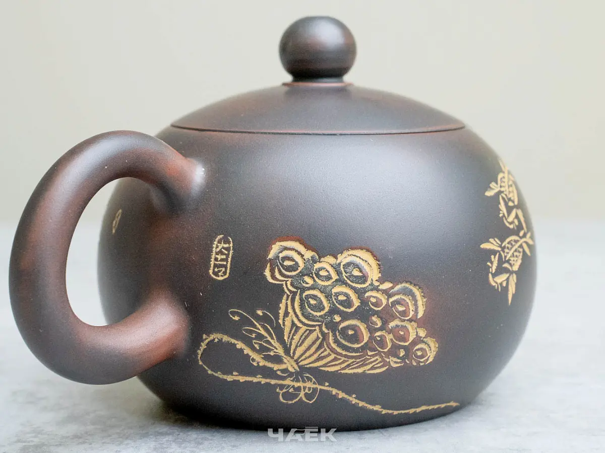 Чайник из Гуанси № 195, керамика Циньчжоу, 163 мл
