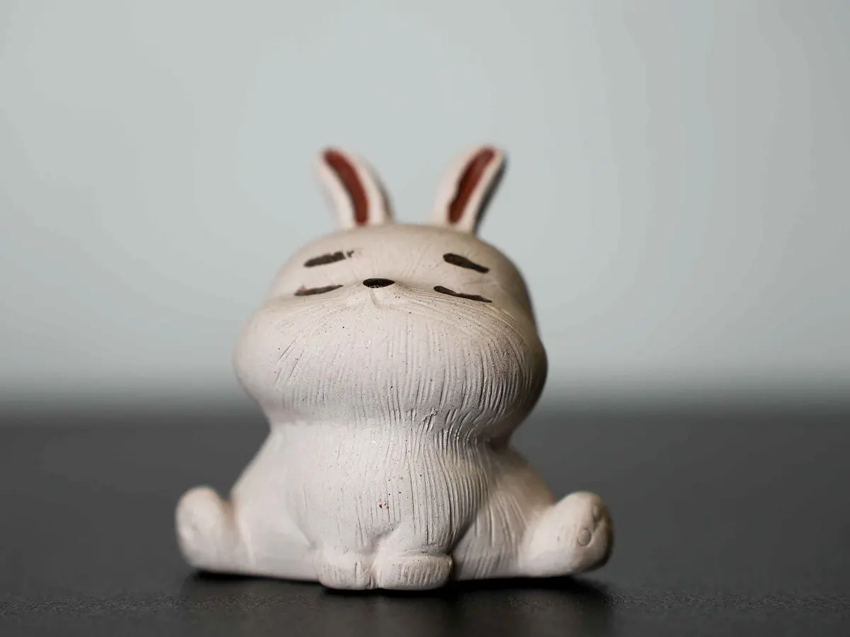 Чайная фигурка «Заяц» № 59, исинская глина