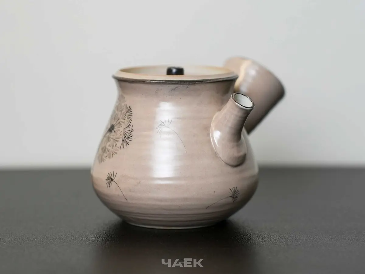 Чайник с боковой ручкой № 561, керамика Цзиндэчжэнь, 130 мл