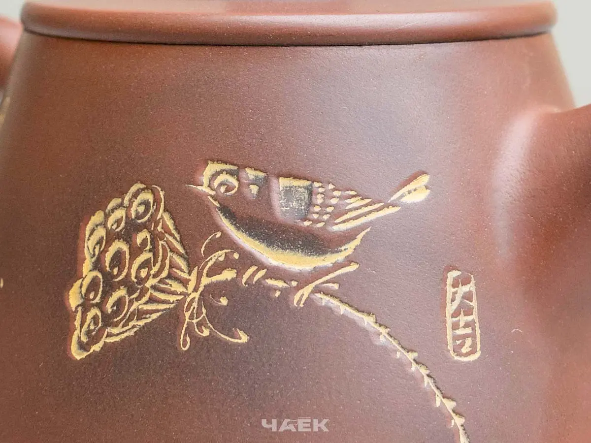 Чайник из Гуанси № 196, керамика Циньчжоу, 127 мл