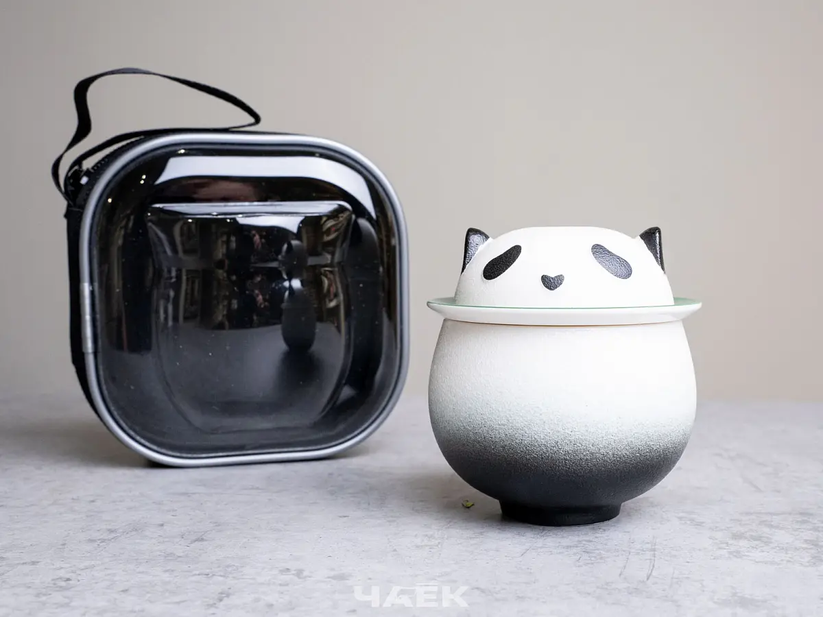 Походный чайный набор № 4 «Пандочка», чёрный