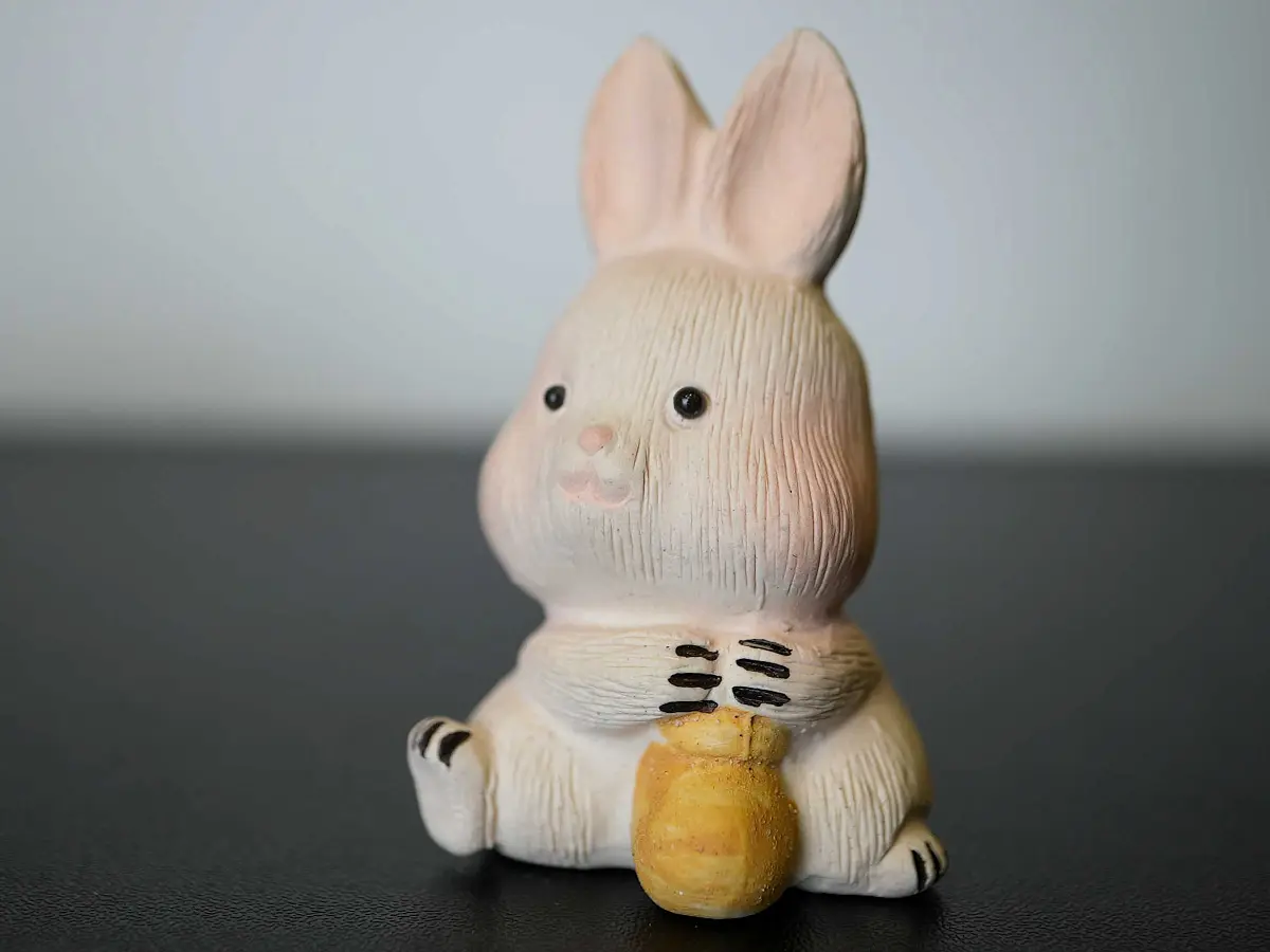 Чайная фигурка «Зайчик» № 86, исинская глина