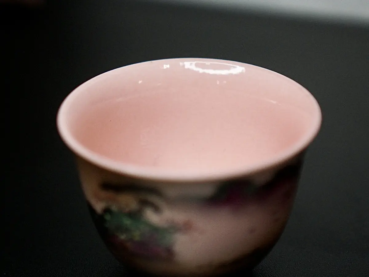 Пиала «Пейзажные Штрихи» № 92, керамика Цзиндэчжэнь, 118 мл