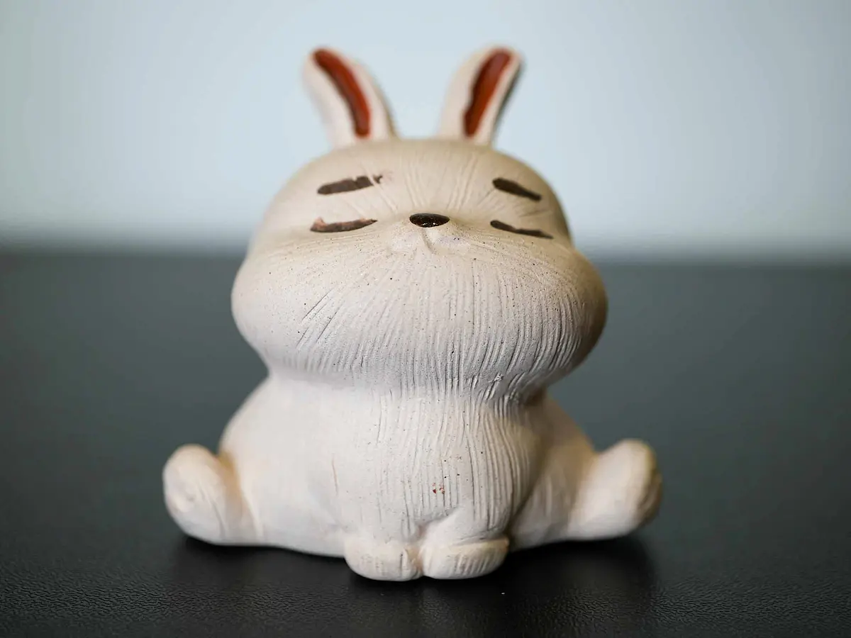Чайная фигурка «Заяц» № 59, исинская глина