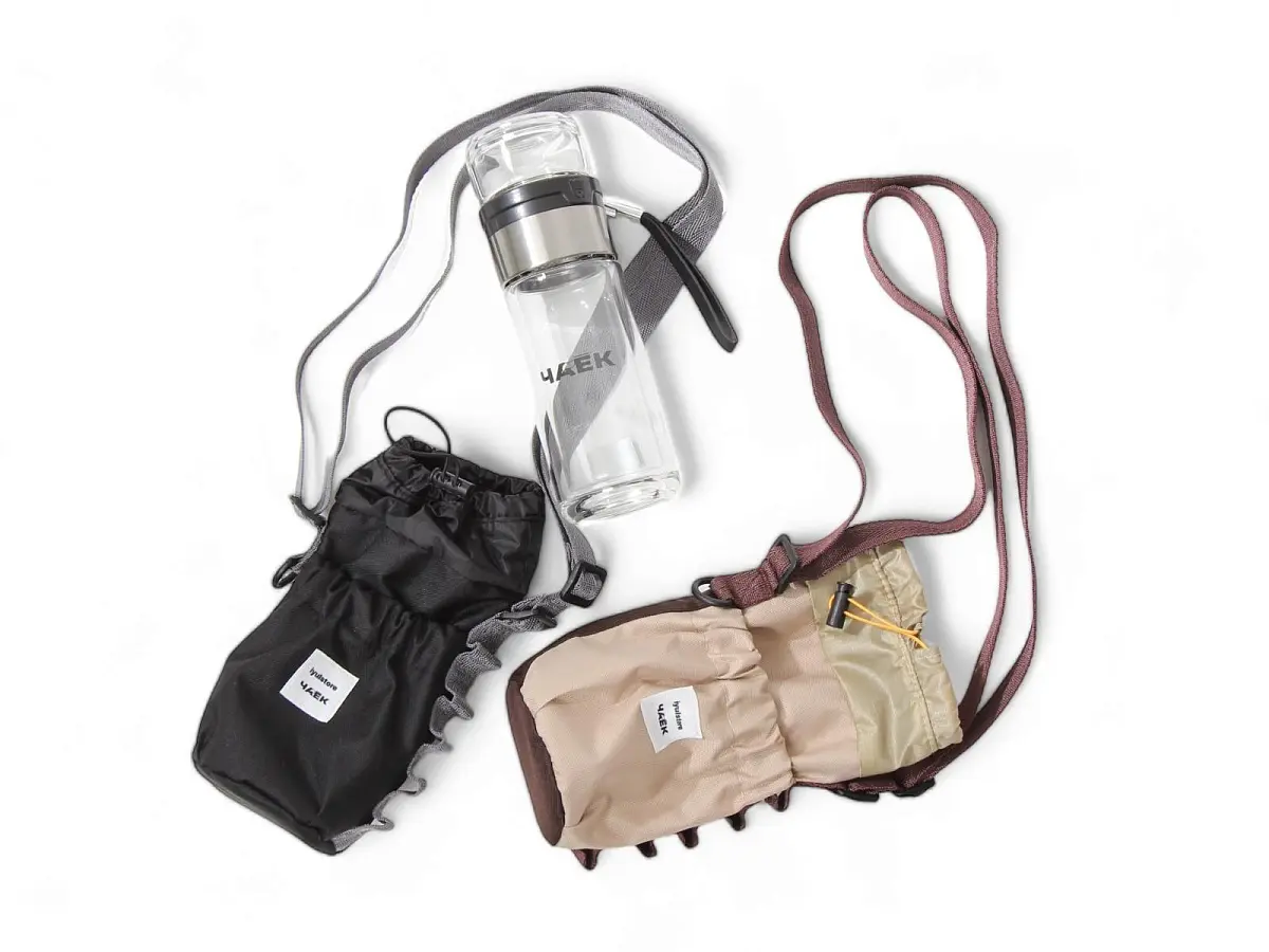 Сумка для колбы «Я с тобой», бежевая