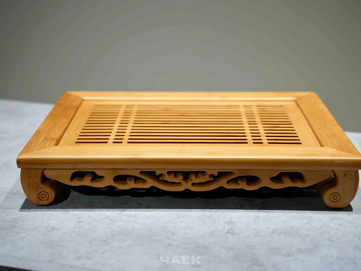 Чабань из бамбука с поддоном, средняя, 40х28 см