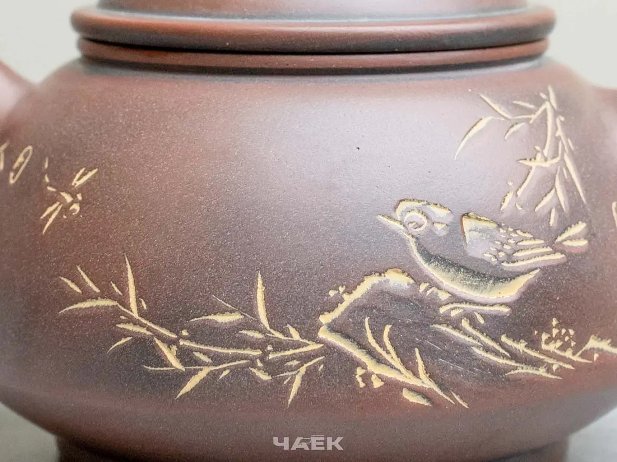 Чайник из Гуанси № 175, керамика Циньчжоу, 112 мл