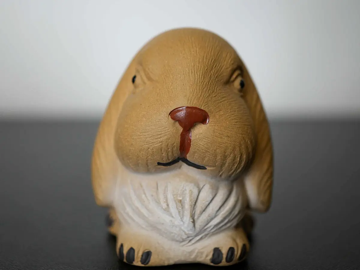 Чайная фигурка «Заяц» № 91, исинская глина