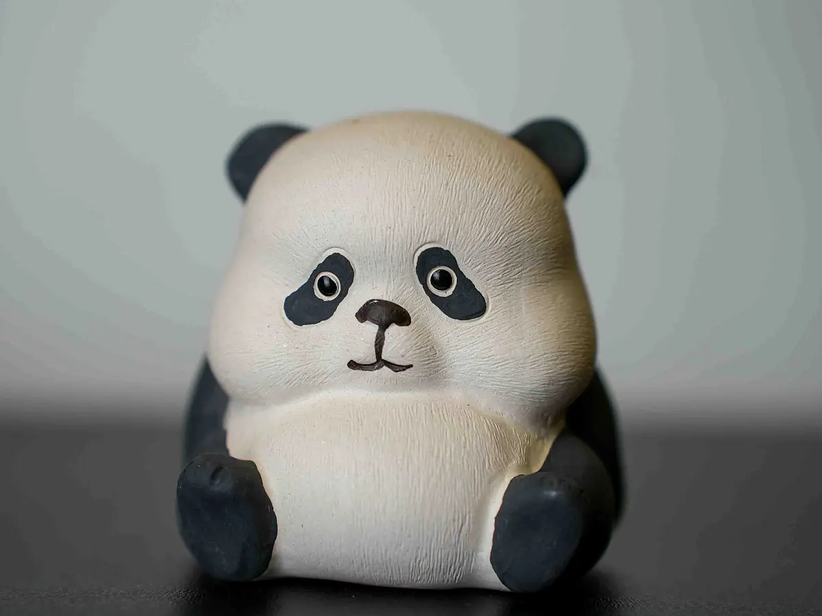 Чайная фигурка «Панда» № 46, исинская глина