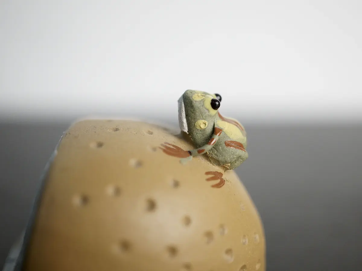 Чайная фигурка «Лягушка» № 7, исинская глина