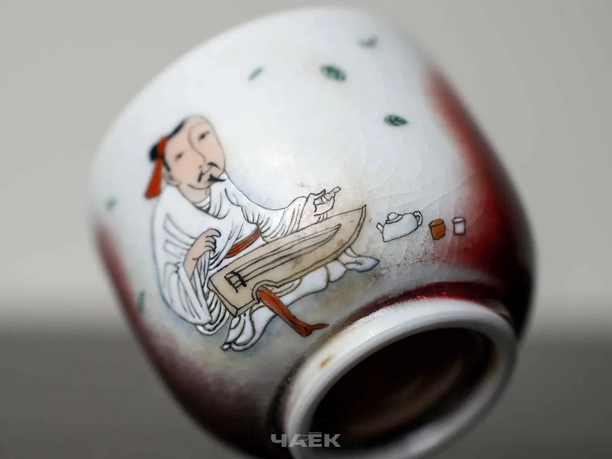 Пиала № 334, керамика Цзиндэчжэнь, 80 мл