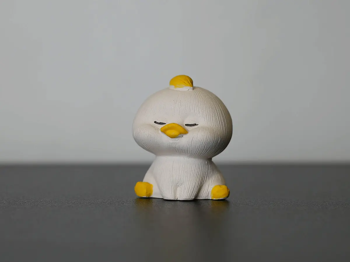 Чайная фигурка «Утёнок» № 58, исинская глина