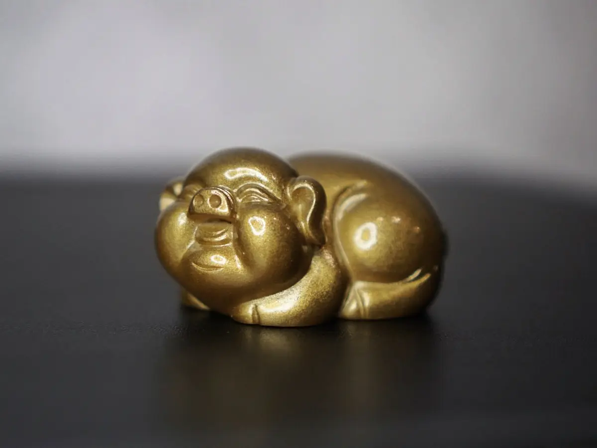 Чайная фигурка меняющая цвет «Поросёнок»