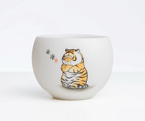 Пиала «Тигр» № 36, керамика, 130 мл