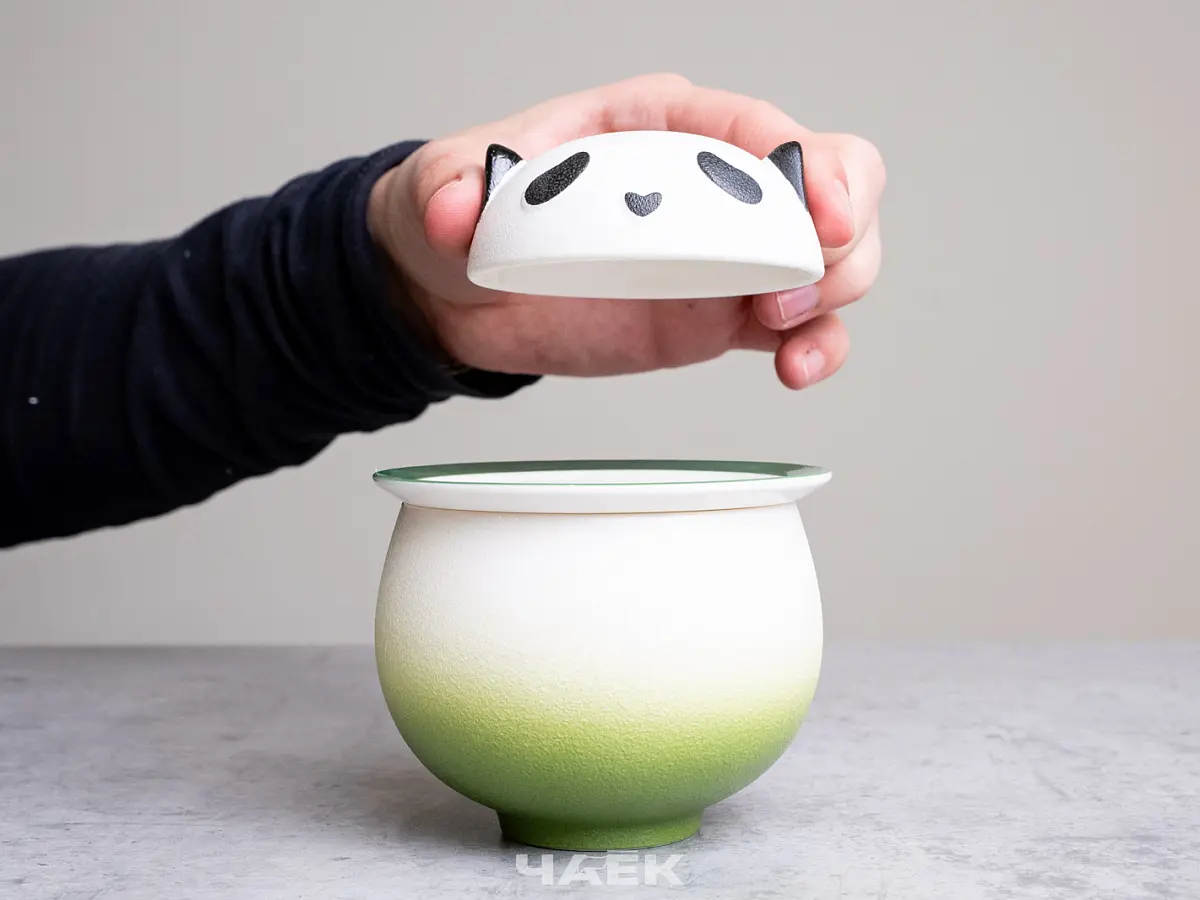 Походный чайный набор № 3 «Пандочка», зелёный