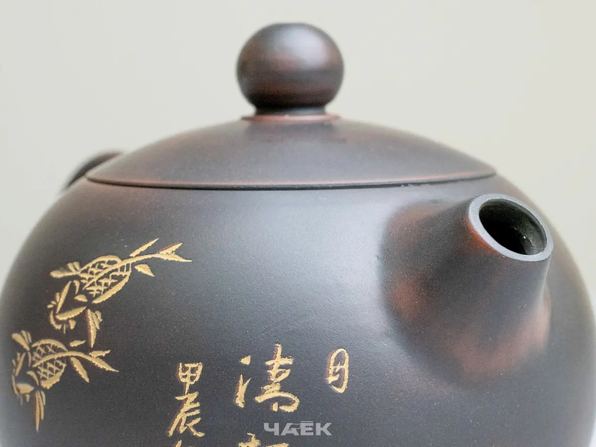 Чайник из Гуанси № 195, керамика Циньчжоу, 163 мл