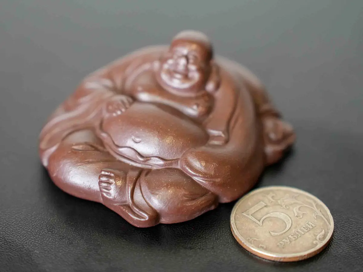 Чайная фигурка «Хотэй» № 43, исинская глина