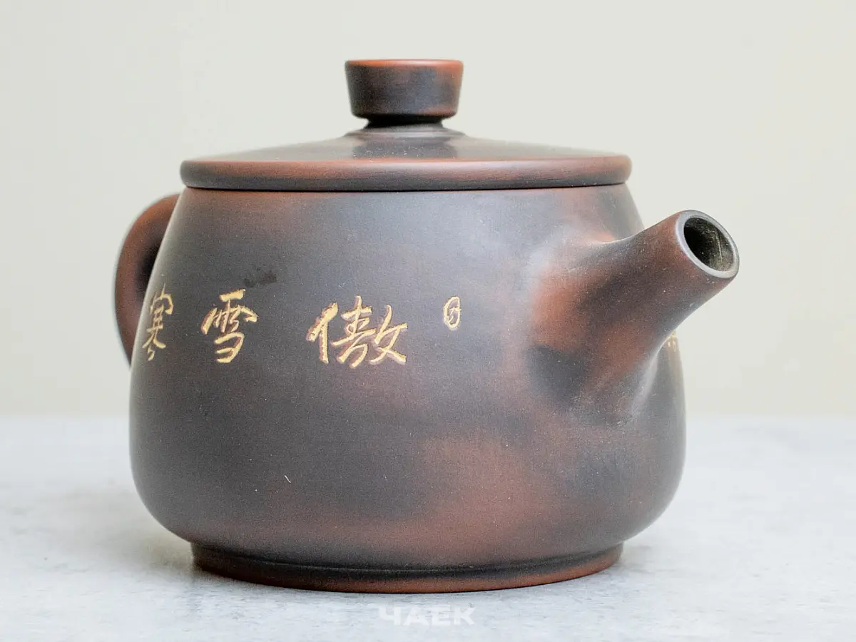 Чайник из Гуанси № 157, керамика Циньчжоу, 187 мл