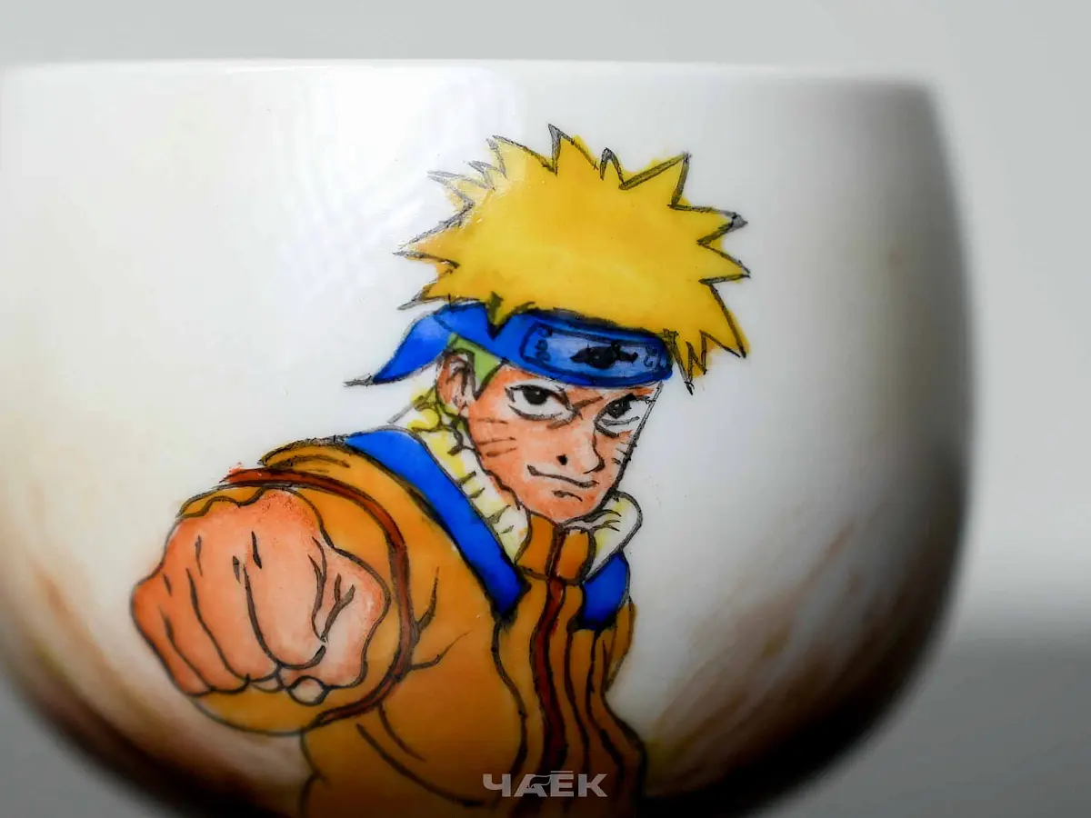 Пиала «Наруто» № 340, керамика Цзиндэчжэнь, 125 мл