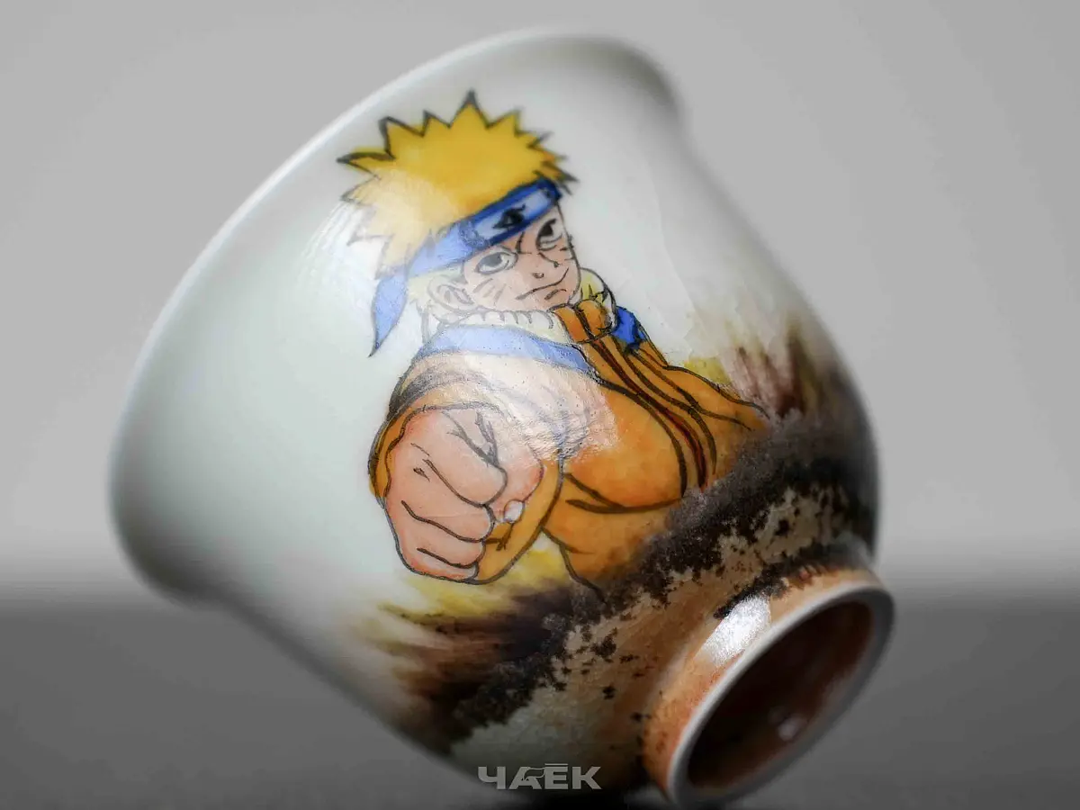 Пиала «Наруто» № 339, керамика Цзиндэчжэнь, 98 мл