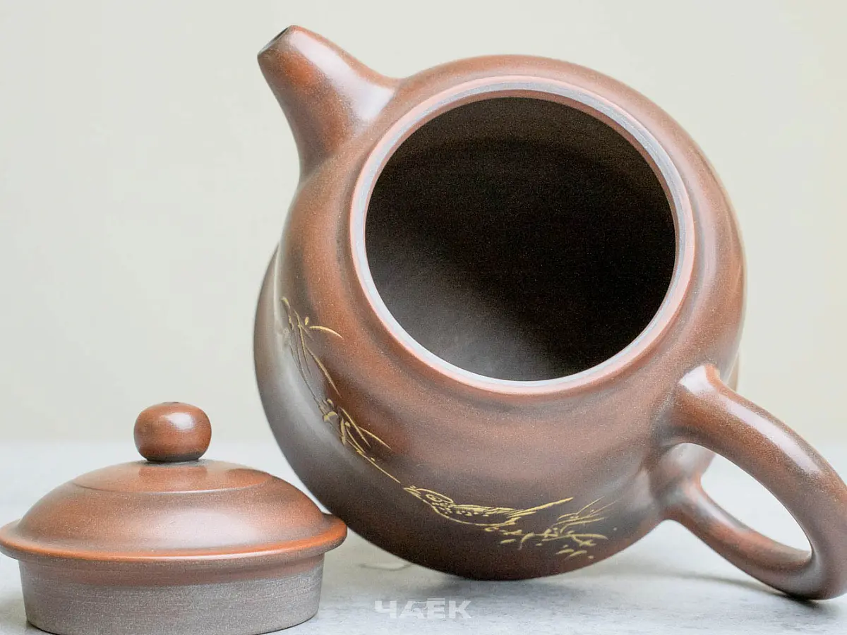 Чайник из Гуанси № 184, керамика Циньчжоу, 215 мл