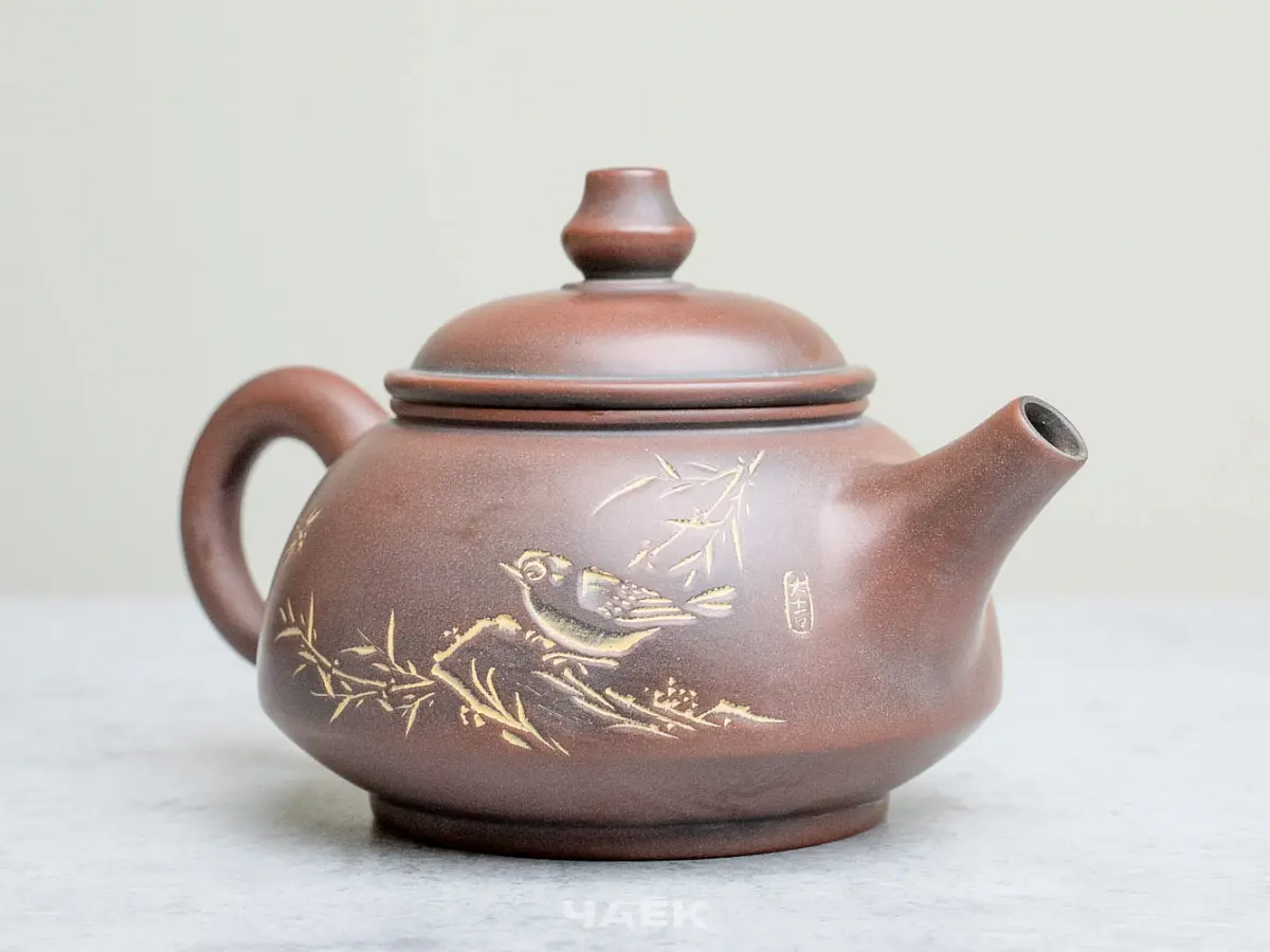 Чайник из Гуанси № 175, керамика Циньчжоу, 112 мл