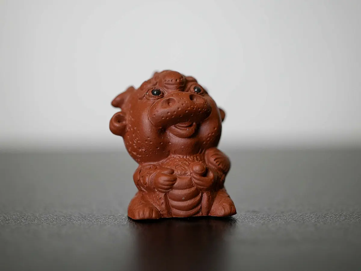 Чайная фигурка «Дракон» № 75, исинская глина