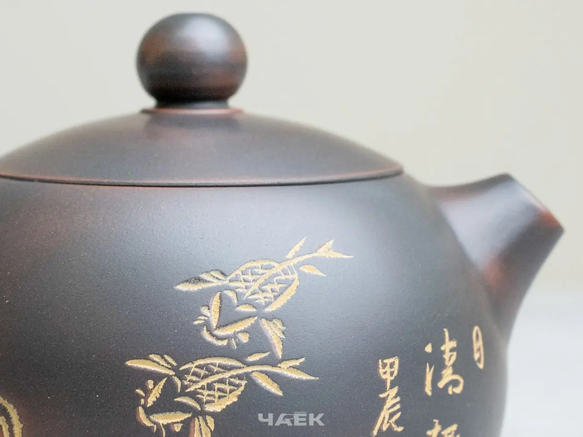 Чайник из Гуанси № 195, керамика Циньчжоу, 163 мл