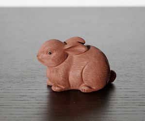 Чайная фигурка «Кролик» №1, исинская глина